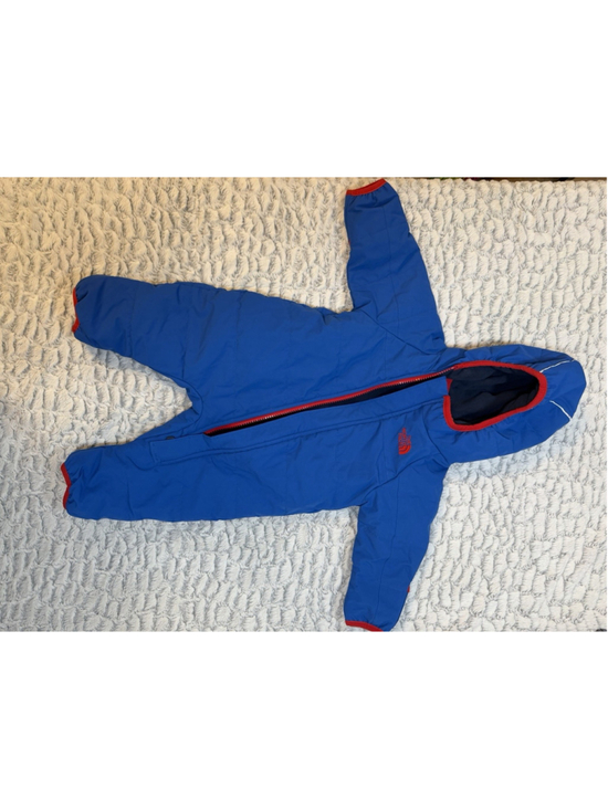 The North Face Other - The North Face Hooded Full Zip One-Piece Snowsuit Blue/Red 3-6 Months